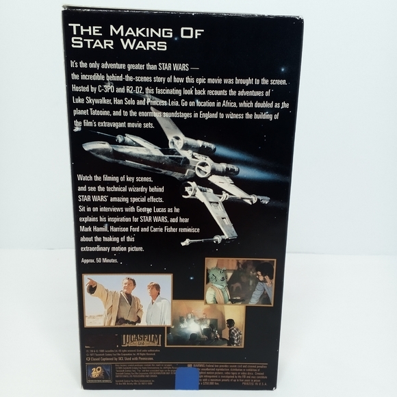 Vintage 1995 The Making Of STAR WARS VHS Tape Tested - Picture 3 of 4
